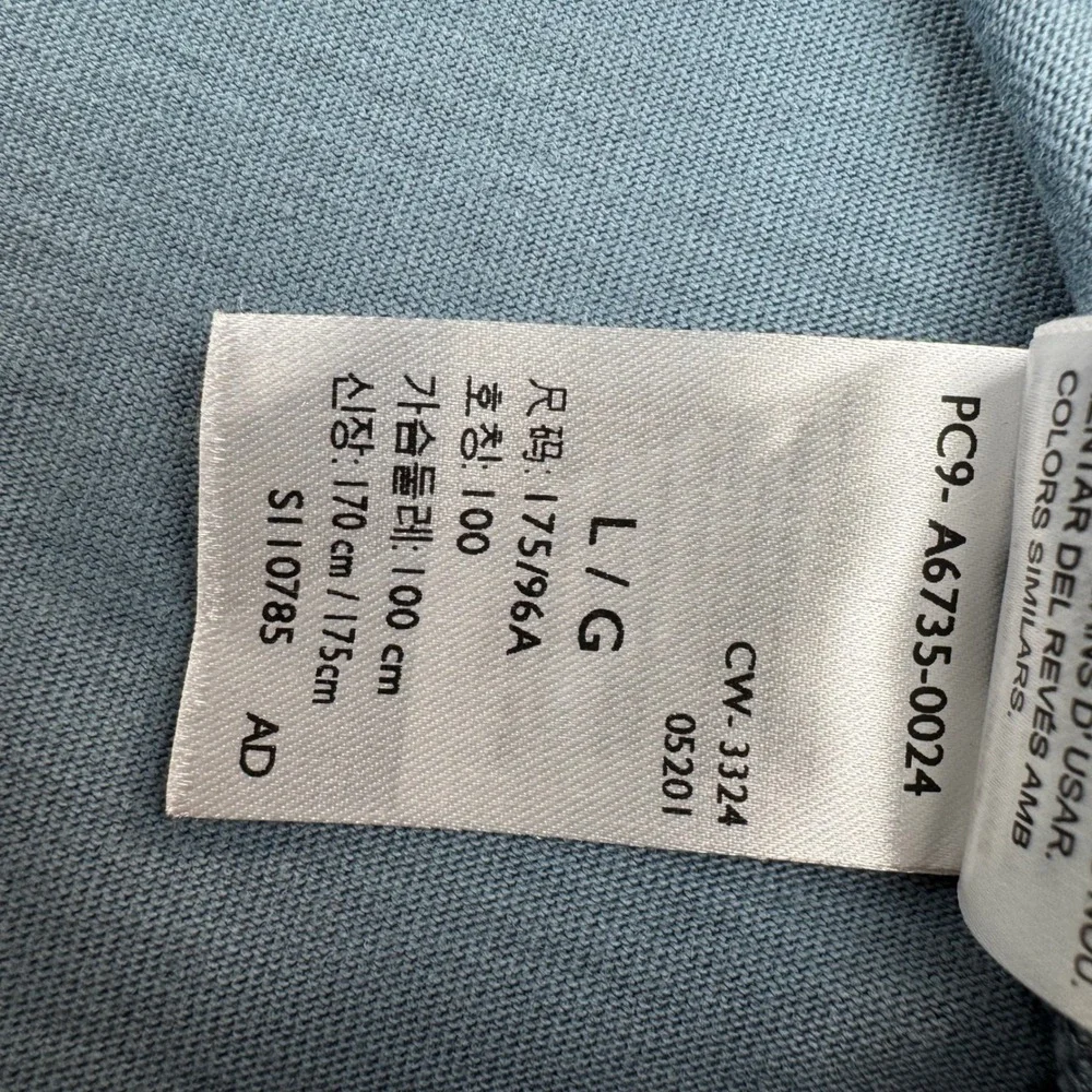 Levi's Polo Shirt Mens Large Blue-Grey Relaxed Fit Short Sleeve Embroidered Logo